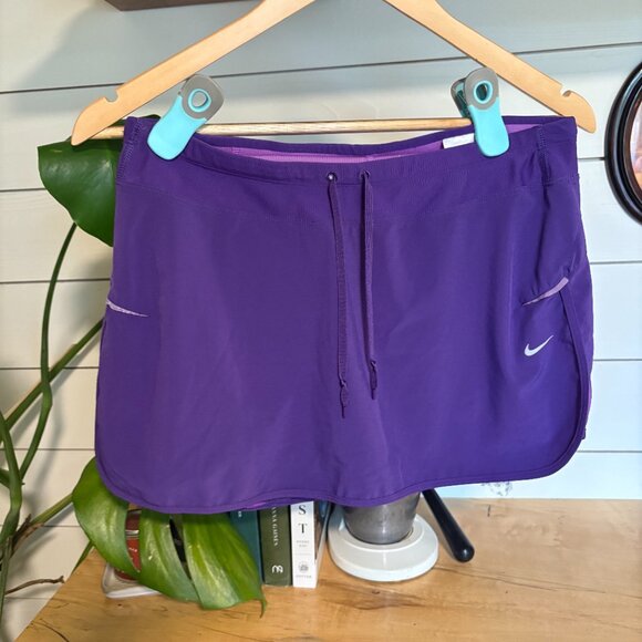 Women's Nike Dri Fit M Purple Tennis Skort - Picture 1 of 3